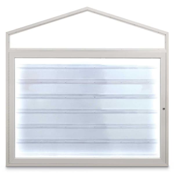 Sliding Door Indoor Enclosed Corkboard, 4